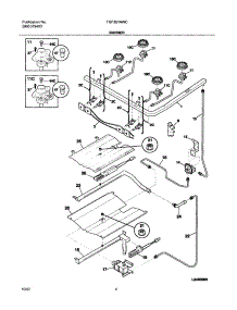 05 - Burner parts for Tappan Range TGF351AWC from AppliancePartsPros.com