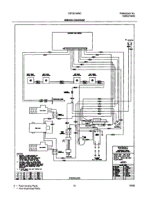 13 - Wiring Diagram parts for Tappan Range TGF351AWC from AppliancePartsPros.com