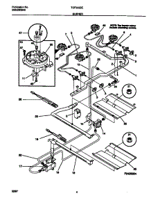 03 - Burner parts for Frigidaire Range TGF355BEWC from AppliancePartsPros.com