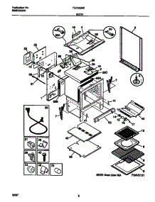04 - Body parts for Frigidaire Range TGF355BEWC from AppliancePartsPros.com