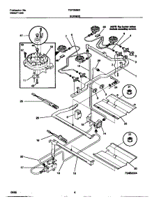 03 - Burner parts for Frigidaire Range TGF355BXDA from AppliancePartsPros.com