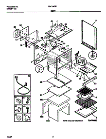 04 - Body parts for Frigidaire Range TGF354SCWD from AppliancePartsPros.com