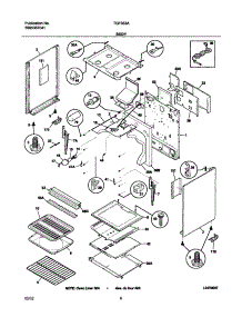 07 - Body parts for Tappan Range TGF363AWB from AppliancePartsPros.com