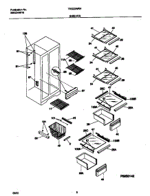 05 - Shelves parts for Frigidaire Refrigerator TRS20WRHW5 from AppliancePartsPros.com