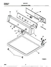 04 - Controls / Top Panel parts for Frigidaire Dryer MDE216RED0 from AppliancePartsPros.com