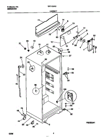 03 - Cabinet parts for Frigidaire Refrigerator TRT15DRCD2 from AppliancePartsPros.com