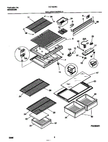 04 - Shelves / Controls parts for Frigidaire Refrigerator TRT15DRCD2 from AppliancePartsPros.com
