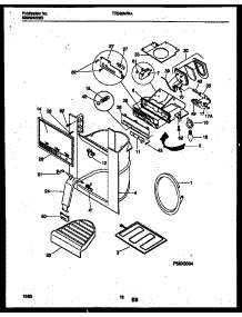 10 - Ice Door, Dispenser And Water Tank parts for Frigidaire Refrigerator TRS26WRAW0 from AppliancePartsPros.com