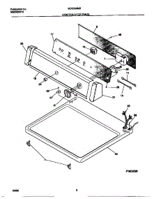 04 - Controls / Top Panel parts for Frigidaire Dryer MDE336MBD2 from AppliancePartsPros.com