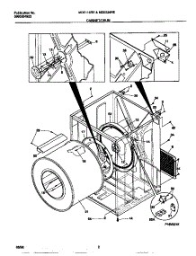 02 - Cabinet / Drum parts for Frigidaire Dryer MDE116REW0 from AppliancePartsPros.com