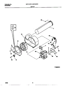 05 - Motor parts for Frigidaire Dryer MDE116REW0 from AppliancePartsPros.com