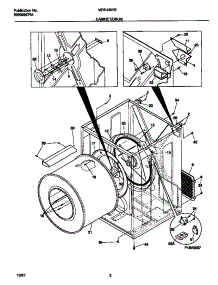02 - Cabinet / Drum parts for Frigidaire Dryer MDE436RED1 from AppliancePartsPros.com