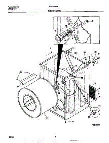 02 - Cabinet / Drum parts for Frigidaire Dryer MDG336RES0 from AppliancePartsPros.com