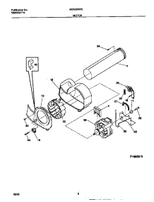 05 - Motor parts for Frigidaire Dryer MDG336RES0 from AppliancePartsPros.com