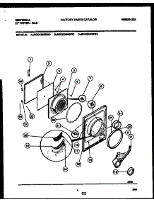 03 - Door Parts parts for Frigidaire Dryer MDG436RBD0 from AppliancePartsPros.com