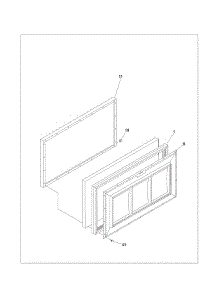 Universal / Multiflex (Frigidaire) Freezer Door parts for Frigidaire Freezer CFC07M1AW2 from AppliancePartsPros.com