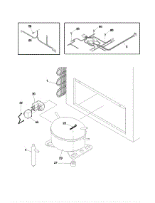 Universal / Multiflex (Frigidaire) Freezer System parts for Frigidaire Freezer CFC07M1AW2 from AppliancePartsPros.com
