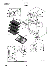 03 - Cabinet parts for Frigidaire Freezer CFU14F3HW0 from AppliancePartsPros.com