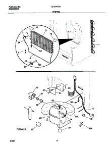 04 - System parts for Frigidaire Freezer CFU14F3HW0 from AppliancePartsPros.com