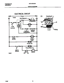 05 - Wiring Diagram parts for Frigidaire Freezer CFU14F3HW1 from AppliancePartsPros.com