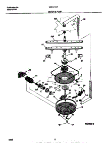 05 - Motor & Pump parts for Frigidaire Dishwasher MDB121GFR0 from AppliancePartsPros.com