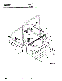 06 - Frame parts for Frigidaire Dishwasher MDB121GFR0 from AppliancePartsPros.com