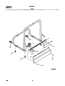 06 - Frame parts for Frigidaire Dishwasher MDB125RGS0 from AppliancePartsPros.com