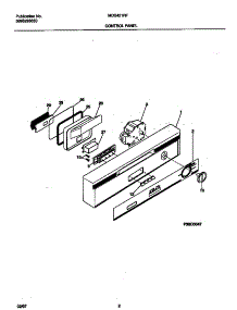 02 - Control Panel parts for Frigidaire Dishwasher MDB421RFR2 from AppliancePartsPros.com