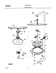 09 - Motor And Pump parts for White Westinghouse Dishwasher MDB421RHS2 from AppliancePartsPros.com