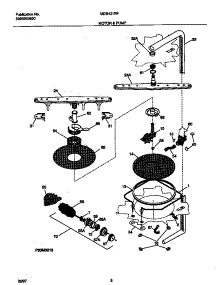 05 - Motor & Pump parts for Frigidaire Dishwasher MDB421RFR2 from AppliancePartsPros.com