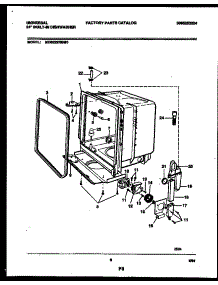05 - Tub And Frame Parts parts for Frigidaire Dishwasher MDB222RBM0 from AppliancePartsPros.com