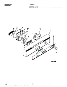 02 - Control Panel parts for Frigidaire Dishwasher MDB531RFR1 from AppliancePartsPros.com