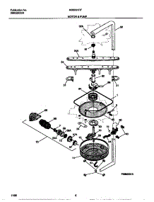 05 - Motor & Pump parts for Frigidaire Dishwasher MDB531RFR1 from AppliancePartsPros.com