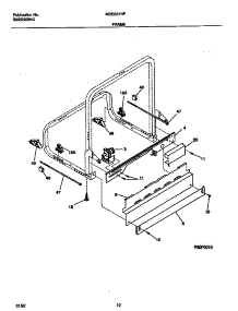 06 - Frame parts for Frigidaire Dishwasher MDB531RFR2 from AppliancePartsPros.com