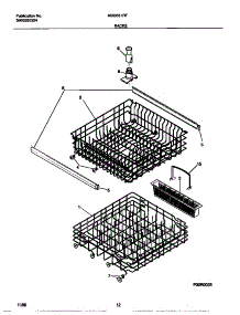 07 - Racks parts for Frigidaire Dishwasher MDB531RFR1 from AppliancePartsPros.com