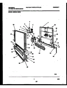 04 - Door Parts parts for Frigidaire Dishwasher MDR231RBR0 from AppliancePartsPros.com