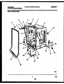 05 - Tub And Frame Parts parts for Frigidaire Dishwasher MDR231RBR0 from AppliancePartsPros.com