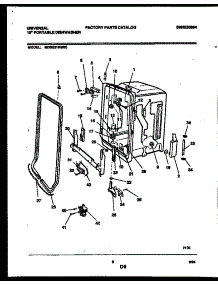 05 - Tub And Frame Parts parts for Frigidaire Dishwasher MDS231RBR0 from AppliancePartsPros.com