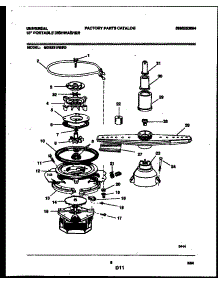 06 - Motor Pump Parts parts for Frigidaire Dishwasher MDS231RBR0 from AppliancePartsPros.com