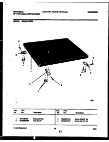 08 - Top Parts parts for Frigidaire Dishwasher MDS231RBR0 from AppliancePartsPros.com