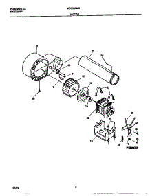 05 - Motor parts for Frigidaire Dryer MDE336MBW2 from AppliancePartsPros.com