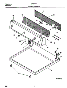 04 - Controls / Top Panel parts for Frigidaire Dryer MDE336RES1 from AppliancePartsPros.com