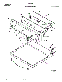 04 - Controls / Top Panel parts for Frigidaire Dryer MDG436REW0 from AppliancePartsPros.com