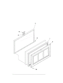 Universal / Multiflex (Frigidaire) Freezer Door parts for Frigidaire Freezer CFC07M1HW1 from AppliancePartsPros.com