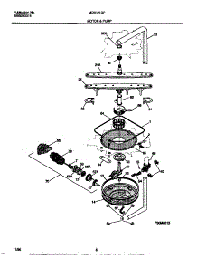 05 - Motor & Pump parts for Frigidaire Dishwasher MDB121GFR1 from AppliancePartsPros.com