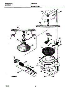 05 - Motor & Pump parts for Frigidaire Dishwasher MDB121GFR2 from AppliancePartsPros.com