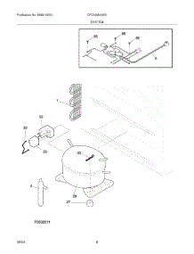 07 - System parts for Frigidaire Freezer CFC09M4AW3 from AppliancePartsPros.com