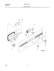 03 - Control Panel parts for Frigidaire Dishwasher MDB122RFS2 from AppliancePartsPros.com