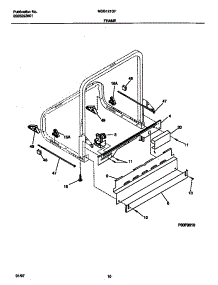 06 - Frame parts for Frigidaire Dishwasher MDB121GFR2 from AppliancePartsPros.com