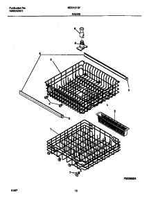 07 - Racks parts for Frigidaire Dishwasher MDB121GFR2 from AppliancePartsPros.com